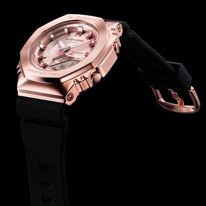 JAM CASIO GSHOCK GMS2100PG / GM-S2100PG-1A4DR METAL COVERED ORI GARANS