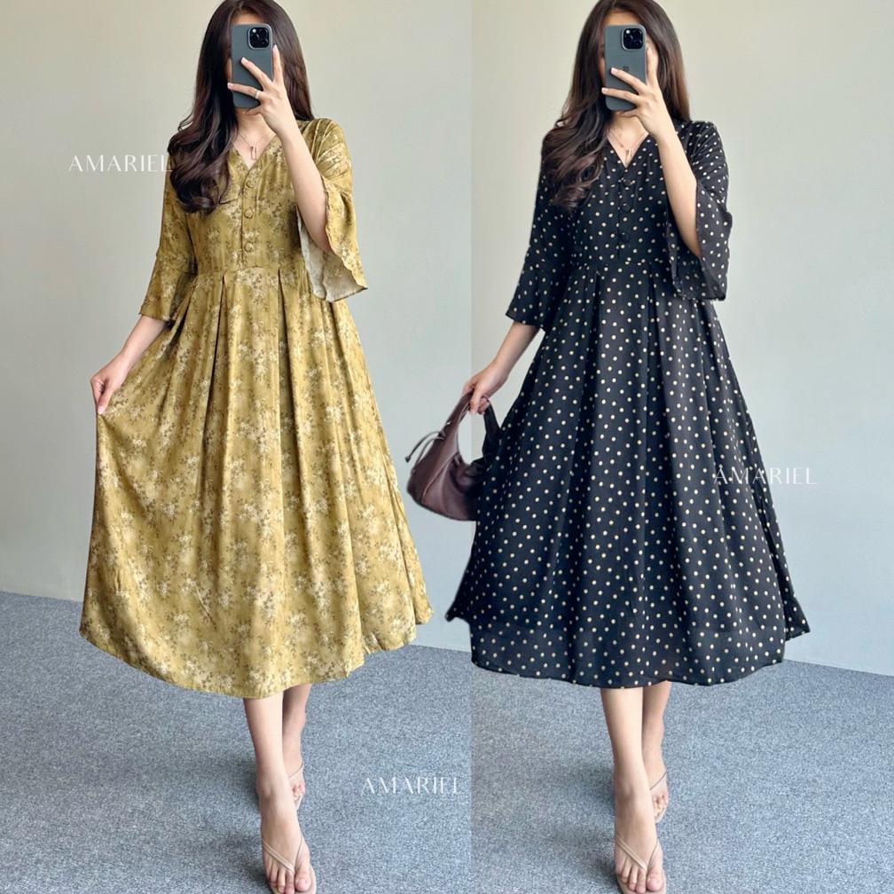 Amariel Kova Dress Daster Nyaman Bumil Busui Friendly