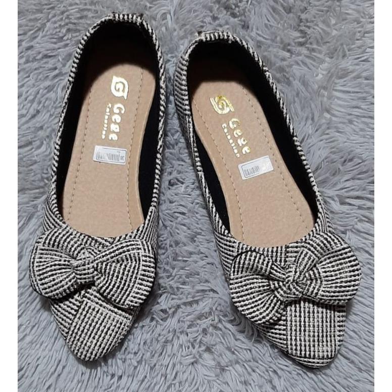 Diskon Sepatu Flat Karung Pita Gege