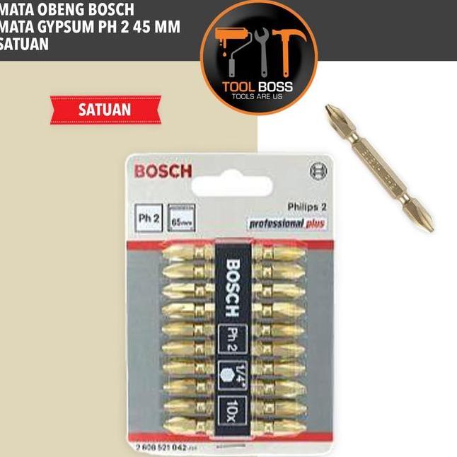 Mata Obeng Bosch Mata Gypsum Ph Mata Bor Driver 45 Mili Bagu