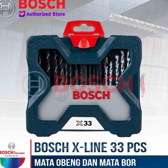 Bosch Xdrill Bits Set 33 Pcs Mata Obeng Dan Mata Bor 33Pcs