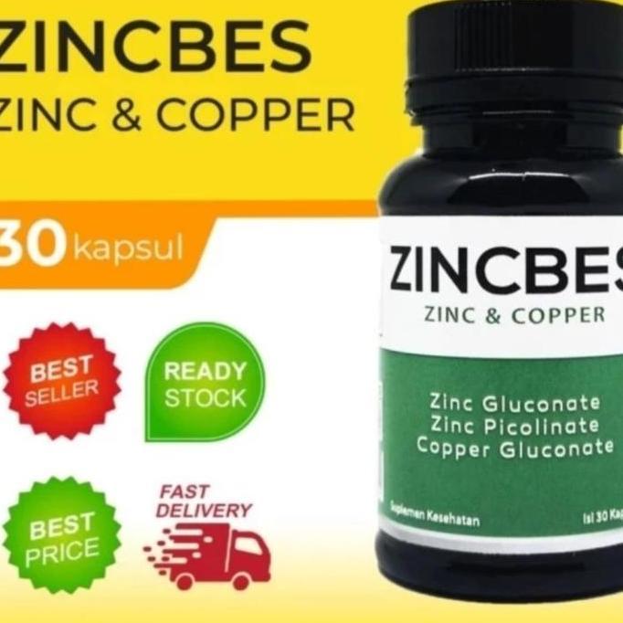 ZINCBES Zinc&Copper Isi 30 Kapsul Promo Ori