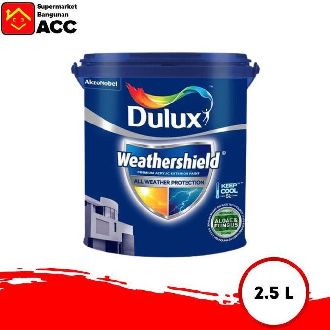 * DULUX WEATHERSHIELD PRO EXTERIOR WARNA STANDAR 2,5 LITER *