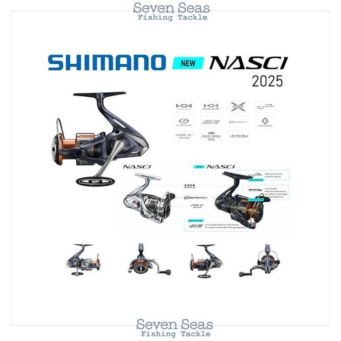 Reel Pancing Spinning Shimano Nasci FD Model 2025