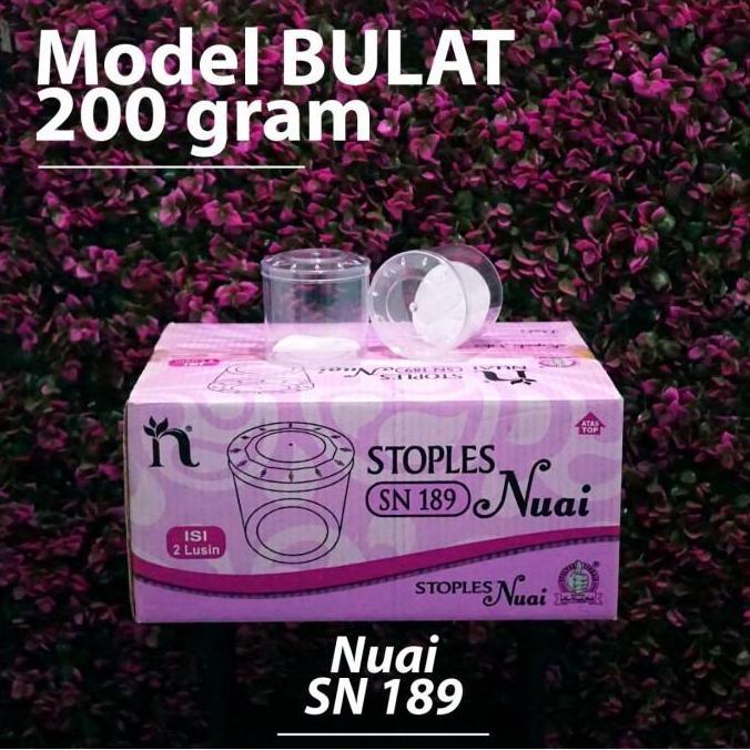'' (BEKASI) TOPLES NUAI SN 189 - MODEL BULAT - VOLUME 200 GRAM - 0.2 KG //