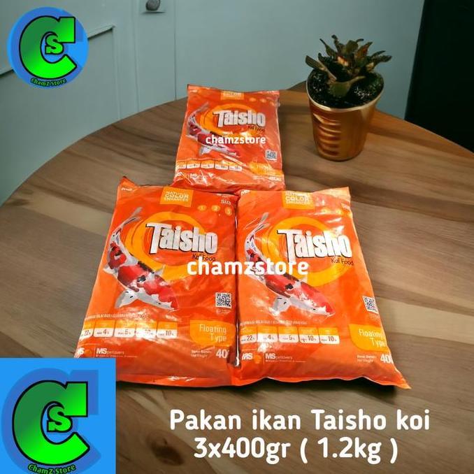 pakan pelet ikan koi taisho 1.2kg / pakan ikan koi taisho - isi 3