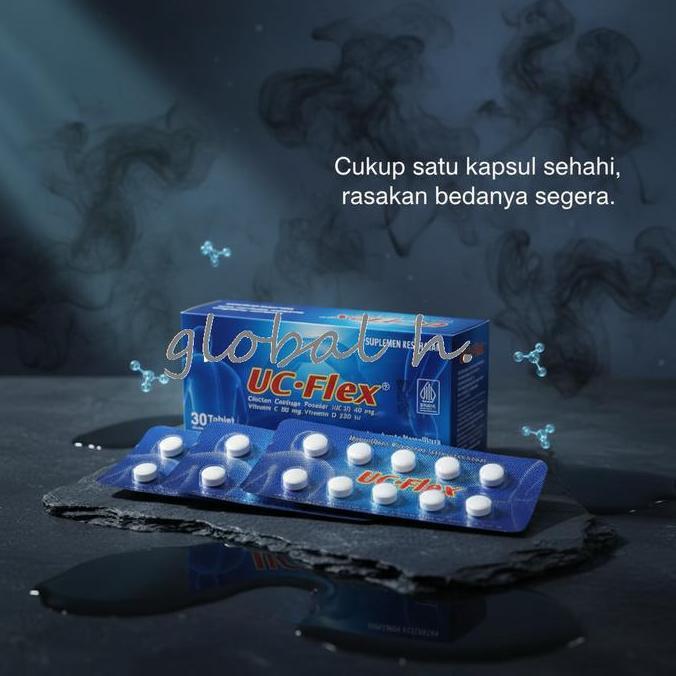 UC-Flex Suplemen untuk memelihara kesehatan tulang dan sendi yang mengandung UC-II dan Vitamin D. 1s