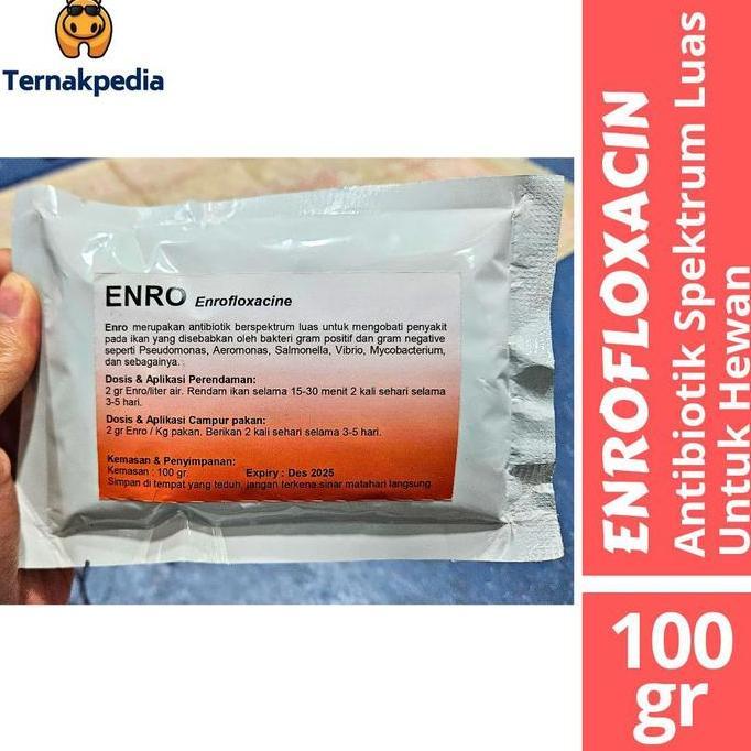 Enro 100 Gram - Enrofloxacin 100 Gram - Obat Untuk Ikan Sakit Apapun Allshop