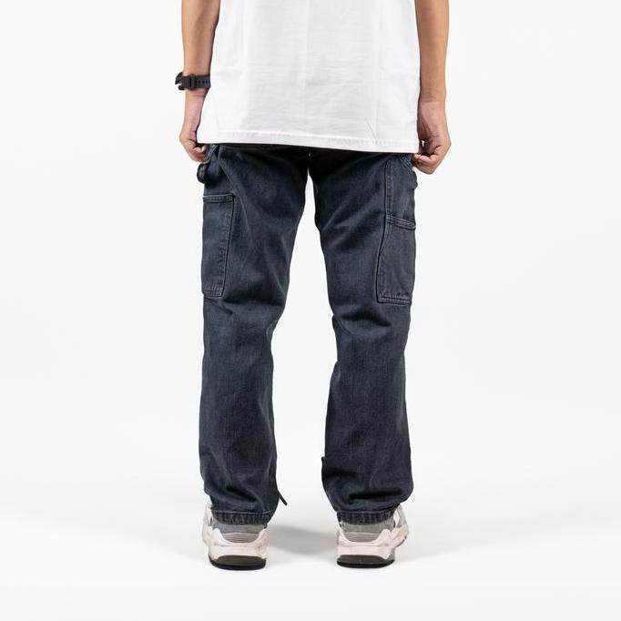 New- Youuu- House Of Smith Long Denim Pants Smith Carpenter Pants Dark Grey #5 - Celana Denim Pria