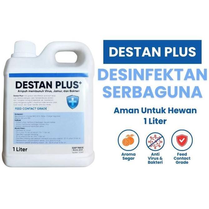 Destan Plus - Desinfektan Serbaguna - Destan 1L Desinfektan Ruangan - Desinfektan Aman Untuk Hewan A