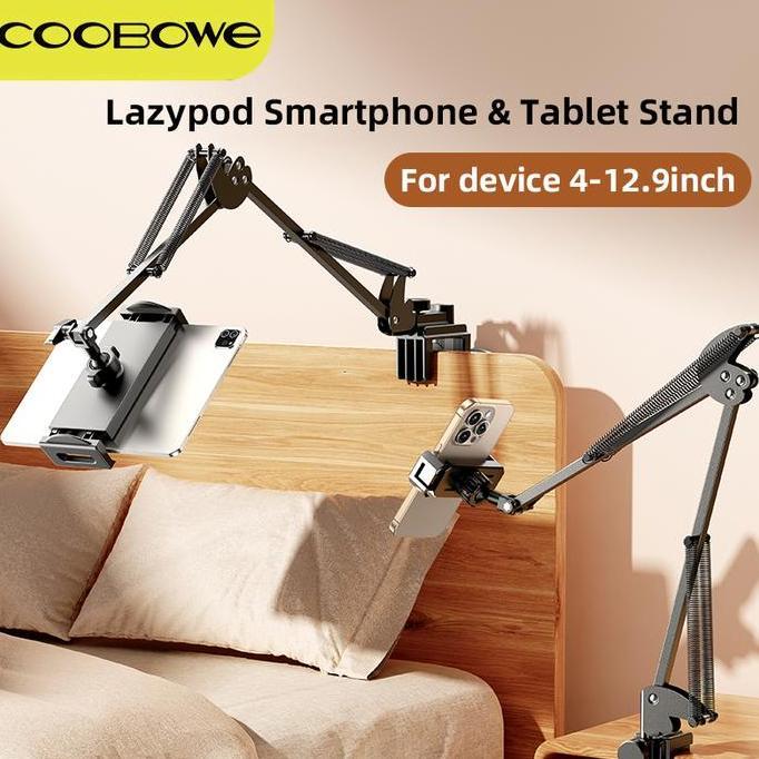 nevasadah9 - coobowe universal phone holder holder hp meja jepit arm lazypod hp adjustable desk tabl
