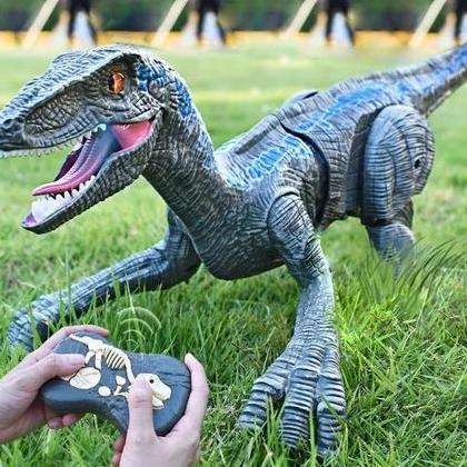 Dinosaurus RC 2.4G Remote Control Raptor Dinosaurus Mainan Jurassic World Mainan Remote Control Dino