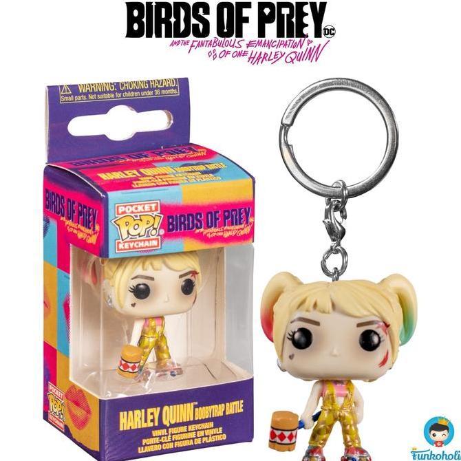 HOT SALE FUNKO POCKET POP KEYCHAIN BIRDS OF PREY HARLEY QUINN BOOBYTRAP BATTLE TERMURAH