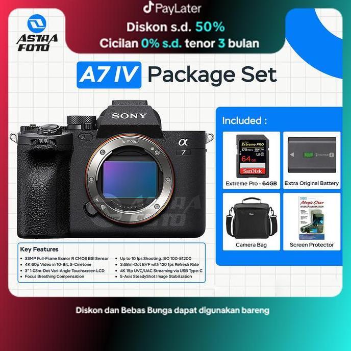 Sony A7IV Body Only - Sony A7 IV Sony A7 Mark IV - A7IV BO