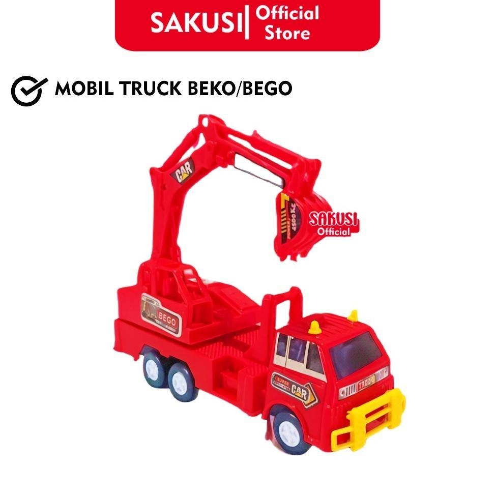 ORIGINAL Sakusi Mainan Truk Proyek Konstruksi MOLEN/BEGO/DEREK/DUMP Mini Lengkap