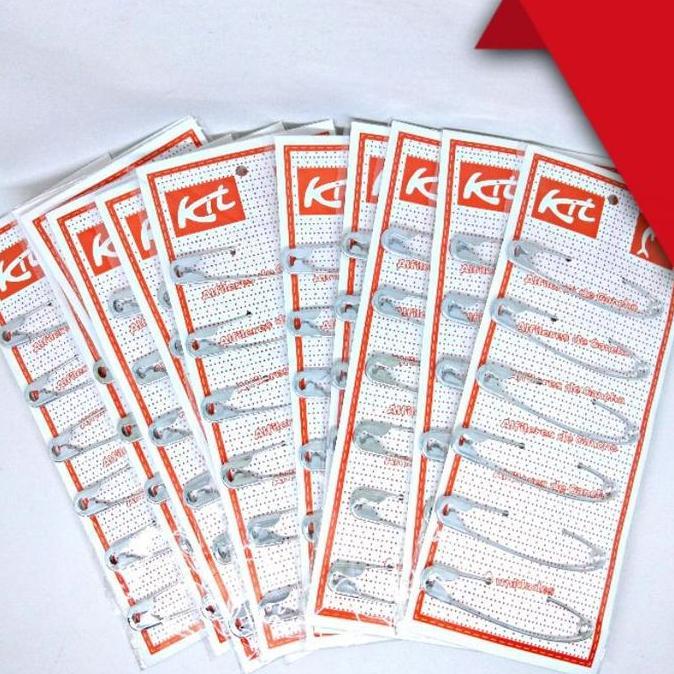 Peniti Jumbo 12card Peniti besar silver 72pcs