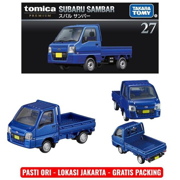 TOMICA PREMIUM 27 SUBARU SAMBAR 6TH GEN BLUE TTMT