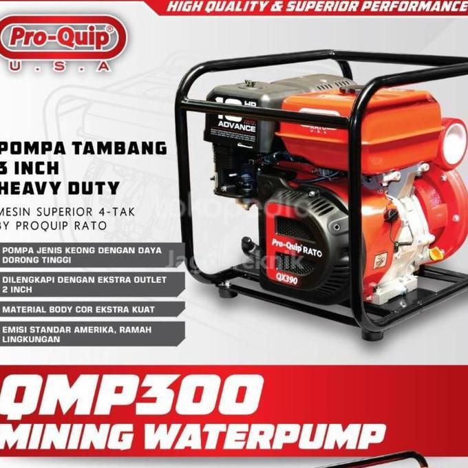 ] Pompa Tambang Mining Waterpump PROQUIP 3 INCH QMP300 Waterpump QMP 300