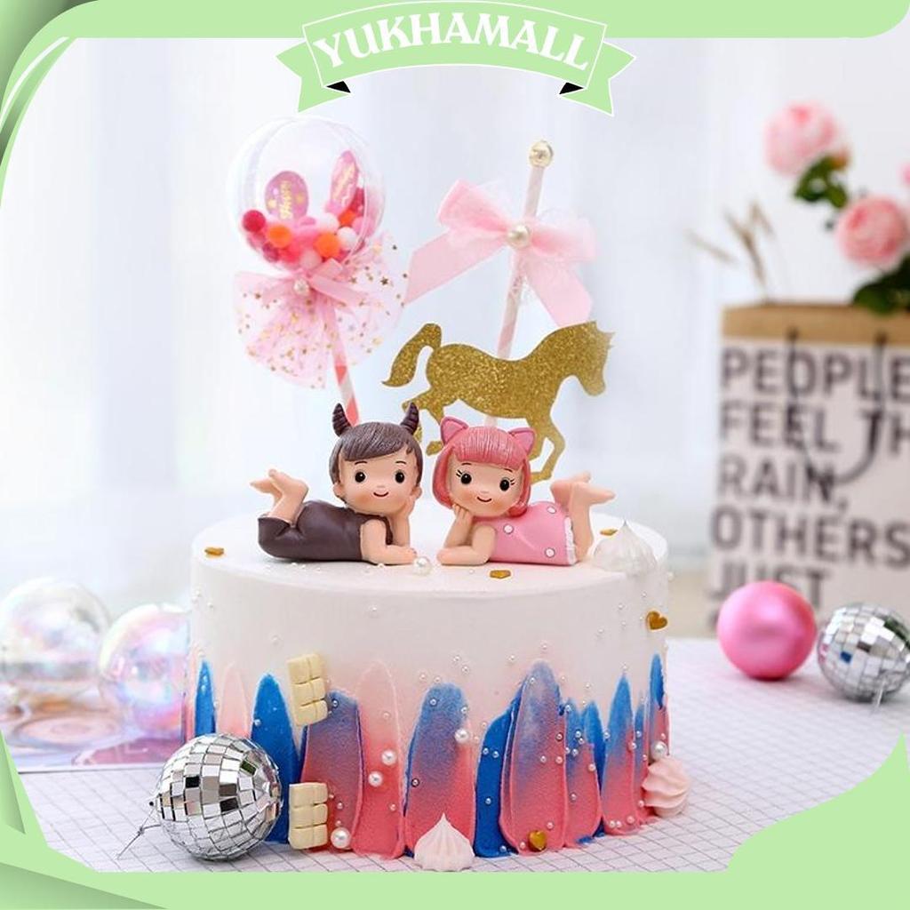 Dekorasi Pajangan Hiasan Kue Bayi / Cake Topper Newborn Baby Manyue 1 Bulan Allen Aile AS Terbaru