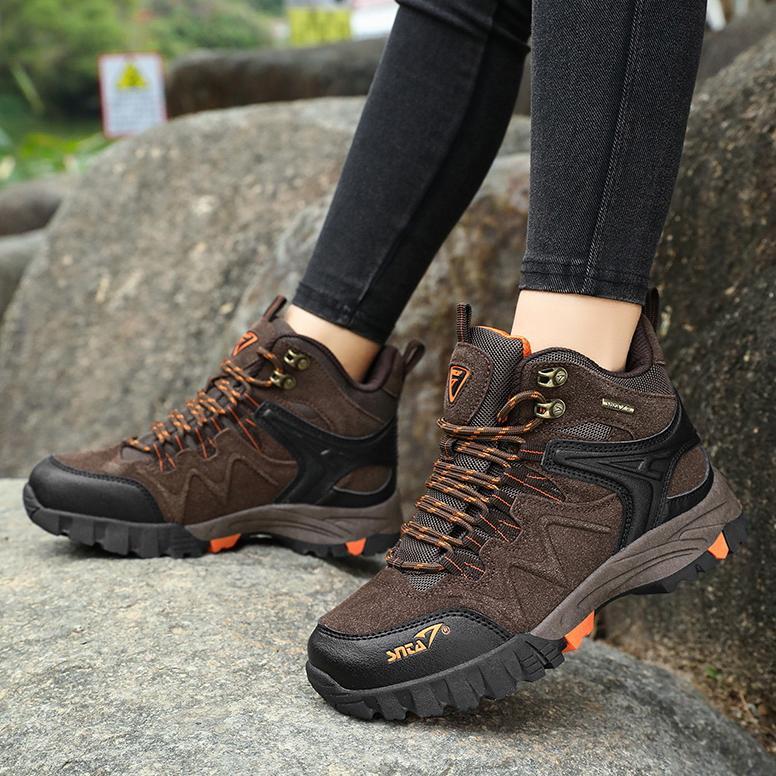 Official Sepatu Gunung Wanita Pria Snta 615 / 503 Brown Orange Waterproof Original Outdoor Hiking Ca