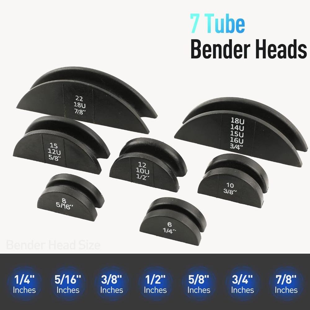 (Lestary Store) [Ready] Bending Pipa Tembaga Pipe Tube Bender Kit 1/4"-7/8" Besi/Galvanis/Stainless/
