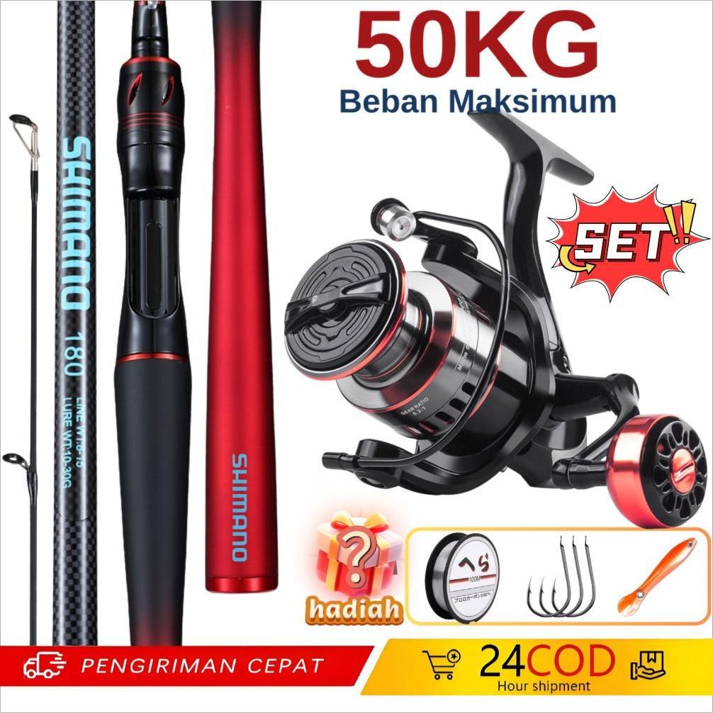 New Set Lengkap Joran Reel Casting 1.65-2.1m Tahan Banting Cocok Pancing Laut Danau