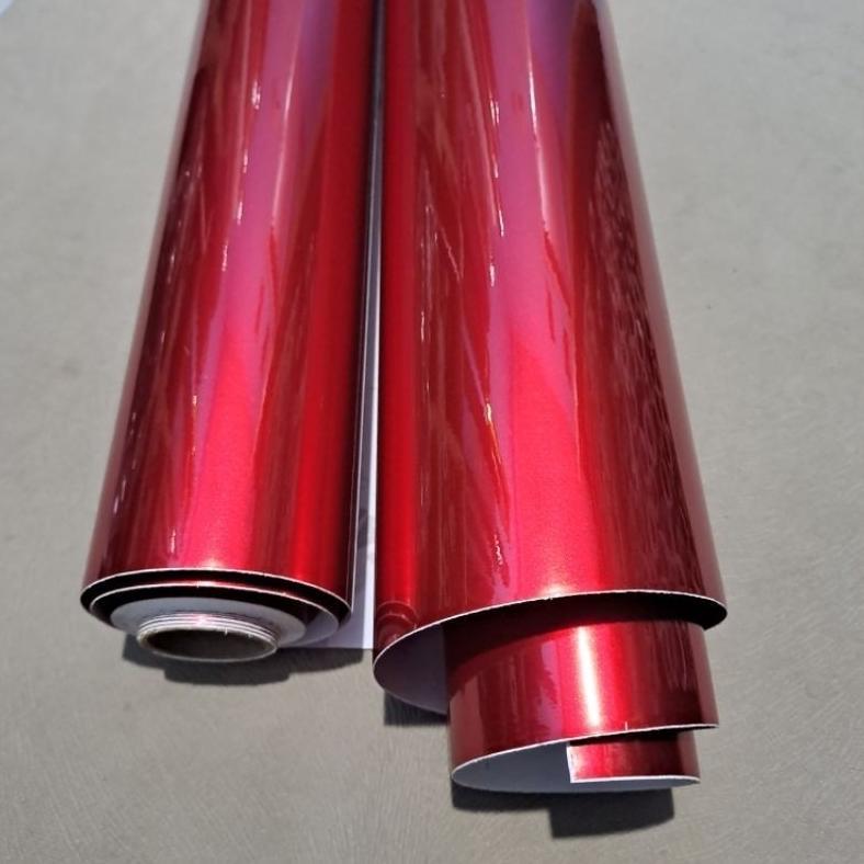 DISKON Skotlet Merah Tua Metalik Stiker Scotlet Dark red Candy Metalic Scotlite Merah Doff Untuk Var