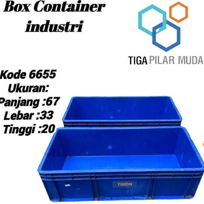 Terlaris Box Container Rabbit 6655 Box Industri Plastik Biru