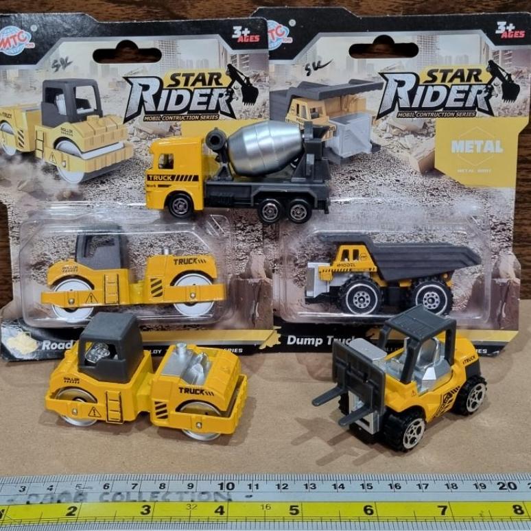 LIMITED mainan mobil konstruksi Construction bahan Besi - star rider truk Besi K