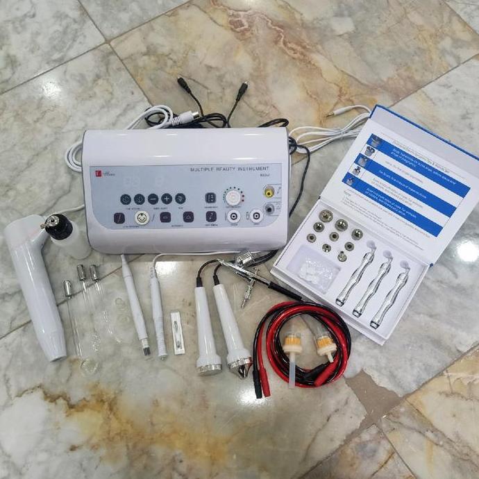 7 IN 1 ALAT FACIAL MULTIFUNGSI MICRO OXYGEN ULTRASOUND HF VACUM COMEDO SPRAY SPOT COUTER Multifungsi