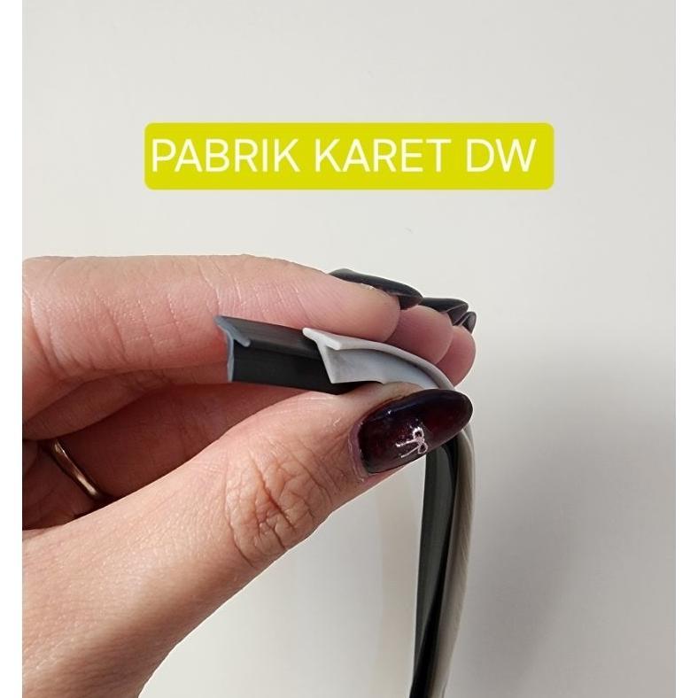 Karet list T kecil bodykit fender spakbor mobil KARET LIS T - PABRIK KARET DW