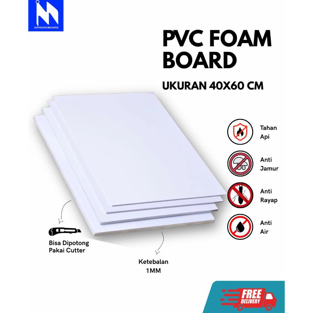 PVC Foam Board Tebal 1mm Ukuran 40x60 - PVC Foam Board White