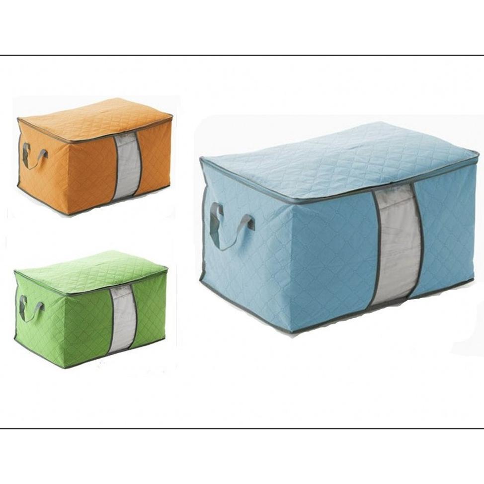 100% AMAN HL0037 Bamboo Storage Box Tempat Penyimpanan Baju Organizer Model Tidur  Y1031