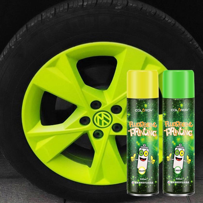 300ml Cat Semprot Glow In The Dark Paint Cat Semprot Ban Sepeda Motor Mobil Cat Lukis Hijau Kucing G