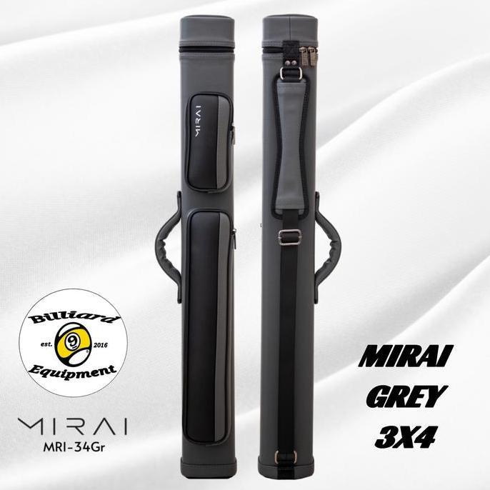 Mirai 3x4 - Grey | Tas Billiard | Cue Case Billiard