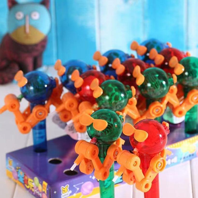 Mainan Robot Lollipop Holder Penyimpan Permen Lolipop Mainan Unik Anti Debu Lucu /Permen Lunak/Perme