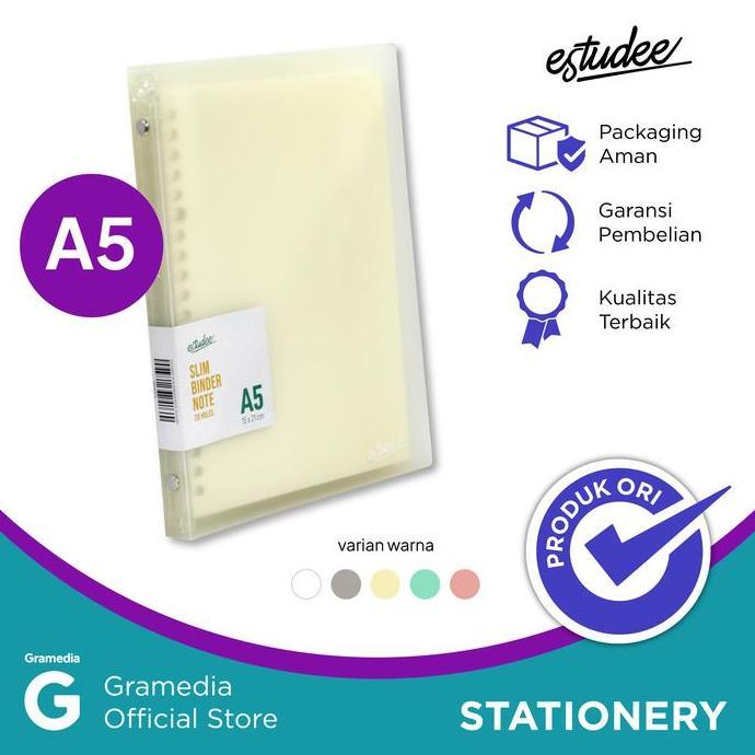 Estudee Slim Binder Note A5 Ivory