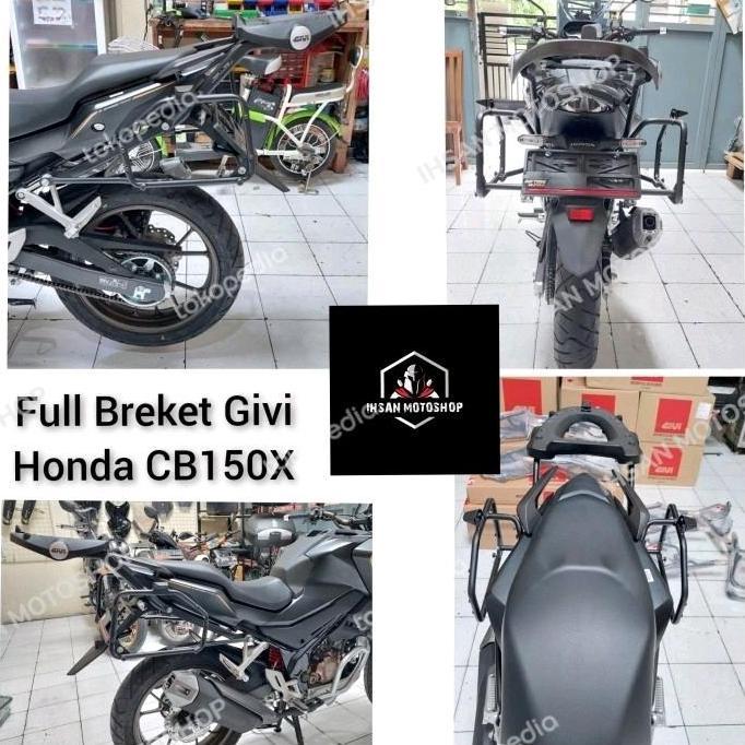 Breket Givi CB150X CB150R SRT SRV dan SBL2000 Braket Bracket Top Box CB150 X Side Breket Motor terla