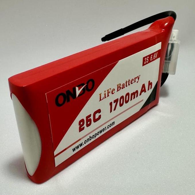 LIFE 2S 6.6V 1700MAH 25C ONBO POWER - KAPASITAS BARU & TAHAN SUHU TINGGI - CONTROL, TOY, POWERBANK, 