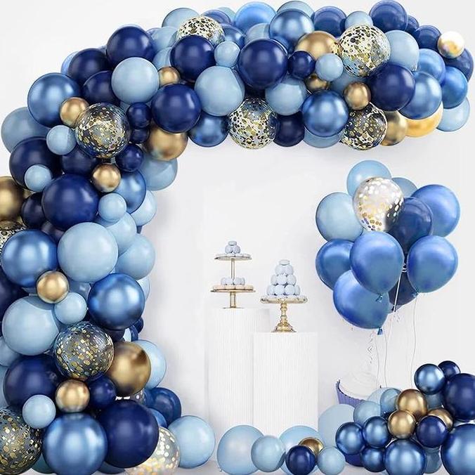 KOPE_KLOTOK - BALON BIRU BALON ULANG TAHUN DEKORASI DEKORASI ULANG TAHUN ANAK LAKI LAKI BALON LATEX 