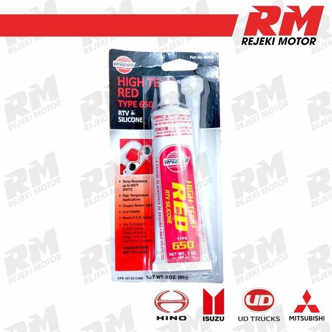 nebuloozter - Lem Silicone red Versachem hi temp type 650 85grm (LUSIN) Diskon