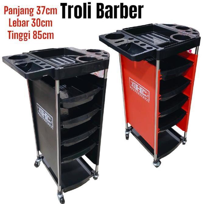 Termurah Bhc Troli Barber Shop 5 Susun Merah Trolley Barber Salon Pangkas Rambut Rak Susun Rak Barbe