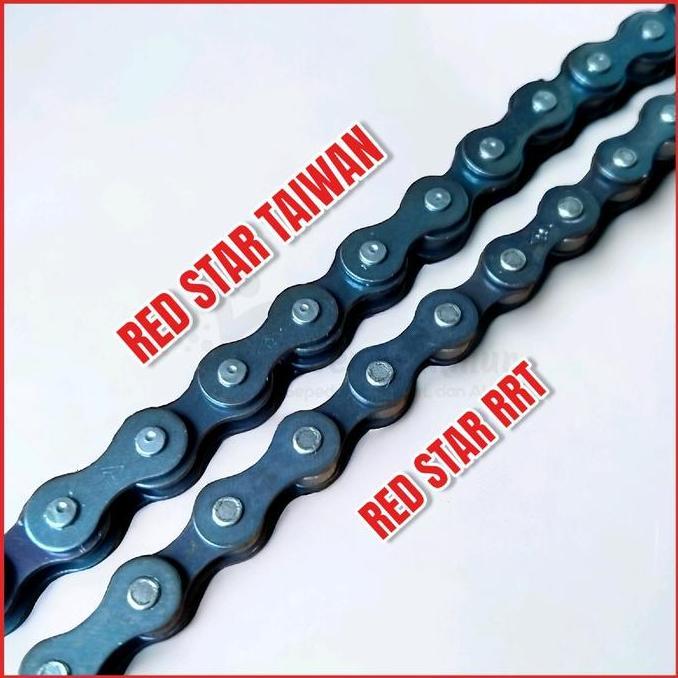 Parafelaa - Rantai Sepeda Bintang Red Star Original Taiwan Rantai Sepeda Anak Bmx Mini Jengki Ontel 