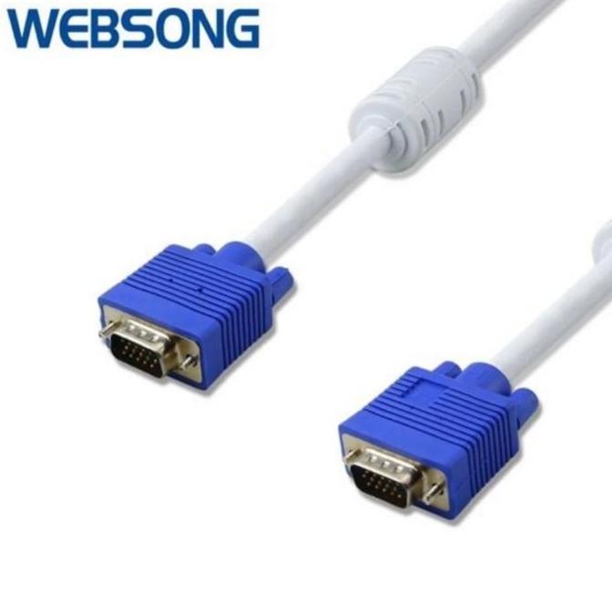 azparadays - kabel vga video male to male 50cm 1.8m 3m 5m 3+6 full hd 1080p websong
