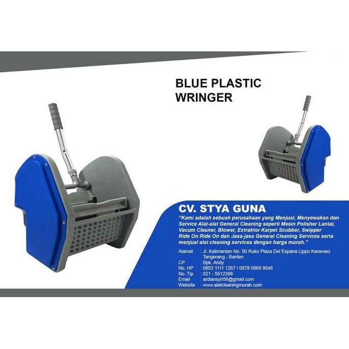 BLUE PLASTIC WRINGER / PERASAN BUCKET