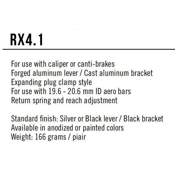 Brake Lever Tanduk Tektro Rx4.1 Handle Rem Bullhorn Sepeda Triathlon Fixie Cansucc Tt Stang Chrome B