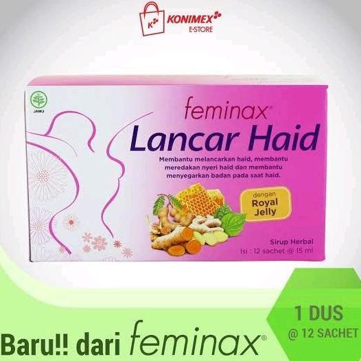 Feminax Vitabright Lancar Haid - Konimex Feminax Vita Bright Vitamin B C E Mineral + Coklagen Memban