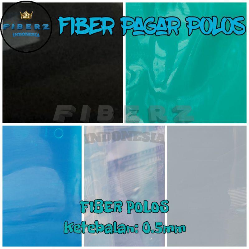 Fiberz- Fiber Plastik Penutup Pagar Polos Tebal 0.5Mm Meteran