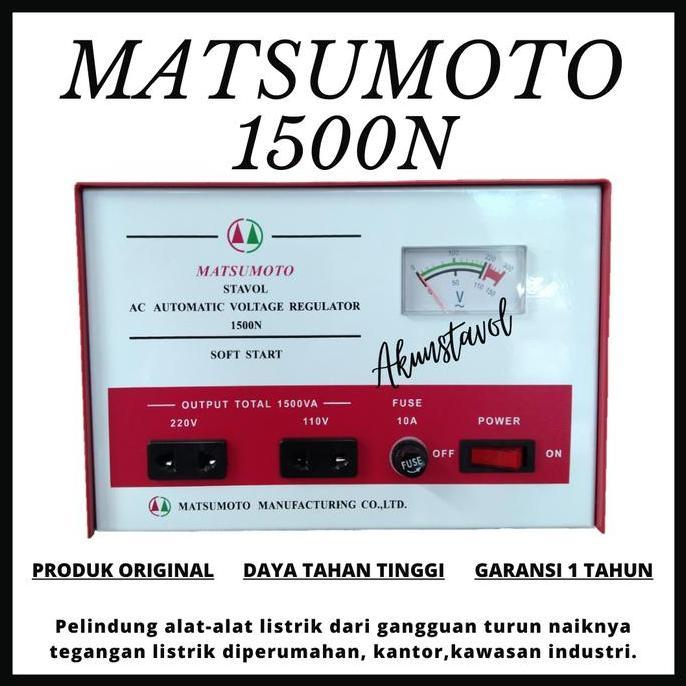 Stavolt Matsumoto 1500N - Stabilizer Listrik 1500watt