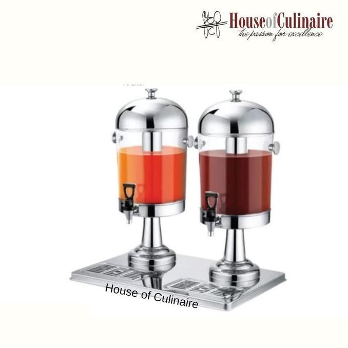 Juice Dispenser Double Tower 16 liter  Stainless Hotel Juice Dispenser